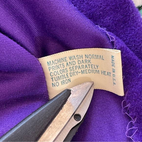 Vintage 60s Vanity Fair Velour Contrast Trim Space Age Button Up House Robe Coat - Picture 8 of 14